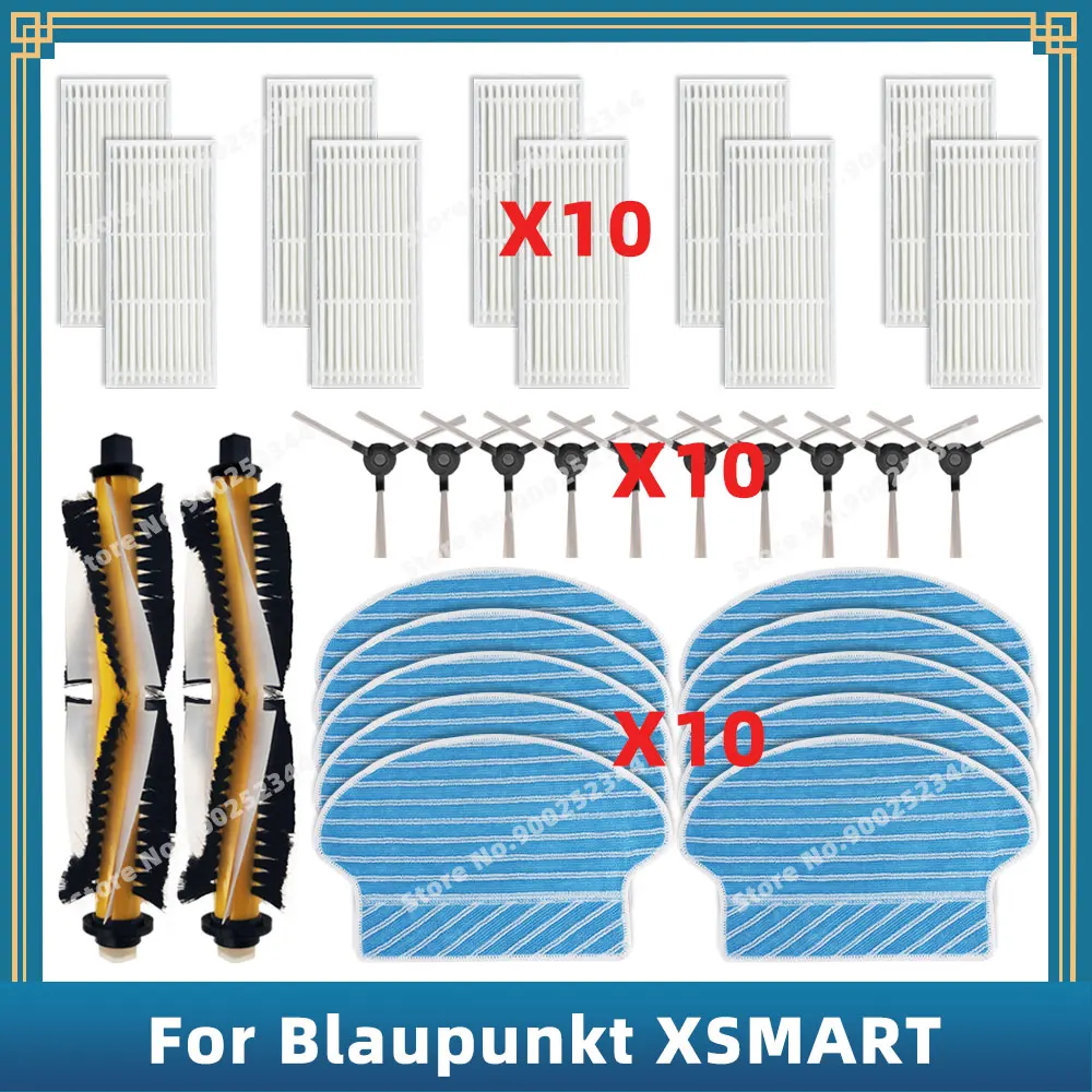 

Compatible For Blaupunkt Bluebot XSMART BPK-VCBB1XS Replacement Parts Accessories Main Side Brush Mop Cloth Filter