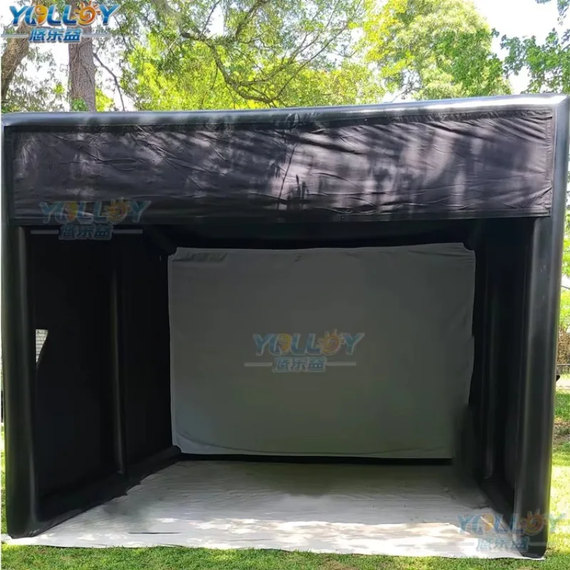 UV Resistant,Flamer Retardant And Durable Inflatable Golf Simulator Driving Range Tent