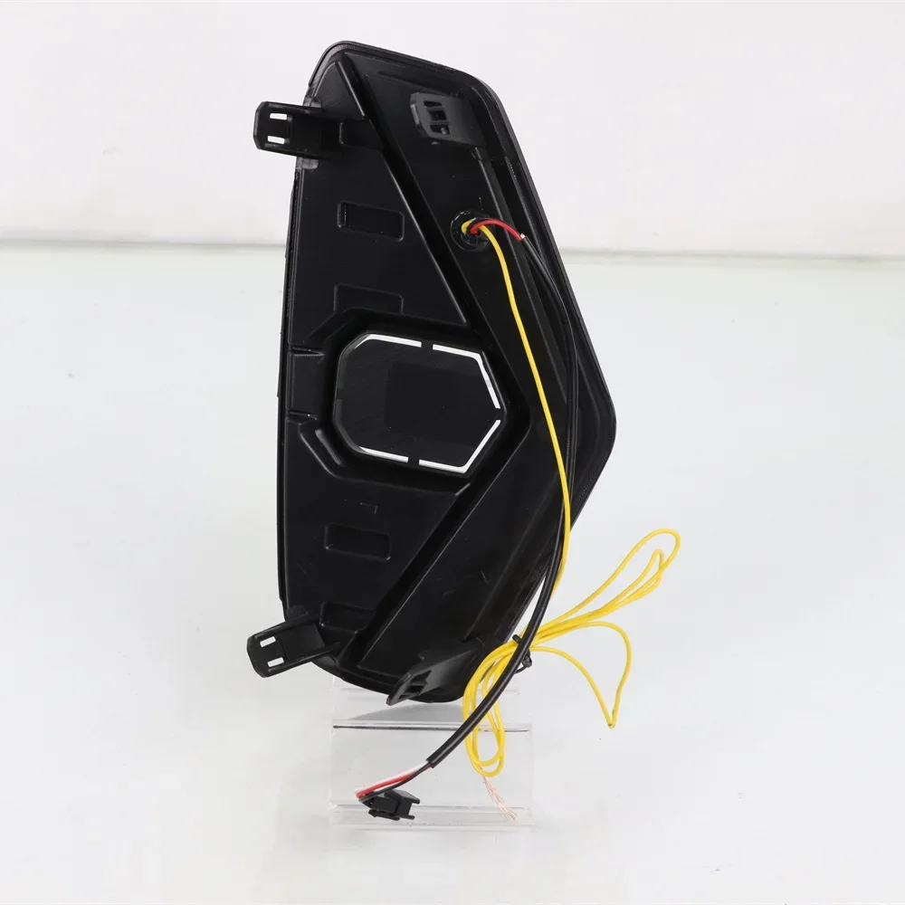 July King Car Daytime Running Lights for Nissan Navara Frontier NP300 2020 2021, B, 6000K LED DRL+ Streamer Yellow Turn Signals