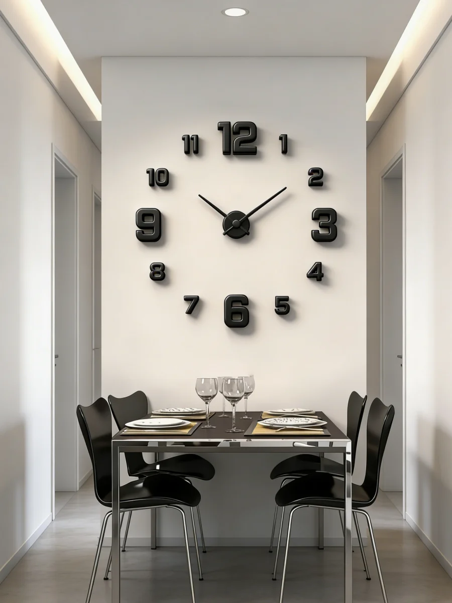 2026 Modern Design Large Wall Clock 3D DIY Quartz Clocks Fashion Watches Acrylic Mirror Stickers Living Room Home Decor Horloge