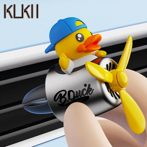 Imagen 2 del producto Ambientador de aire para coche piloto de pato, clip de ventilación para avión, difusor de perfume, dispensador de fragancia, accesorios, decoración interior, aroma