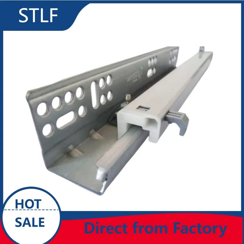 

STLF Heavy Duty Drawer Slides Telescopic Bottom Mounting Soft Closing Kitchen Cabinet Undermount Drawer Slide Rails