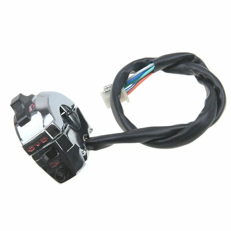 22mm 7/8" Motorcycle Handlebar Switch Headlight Turn Signal Horn for Cafe Racer Bobber Custom