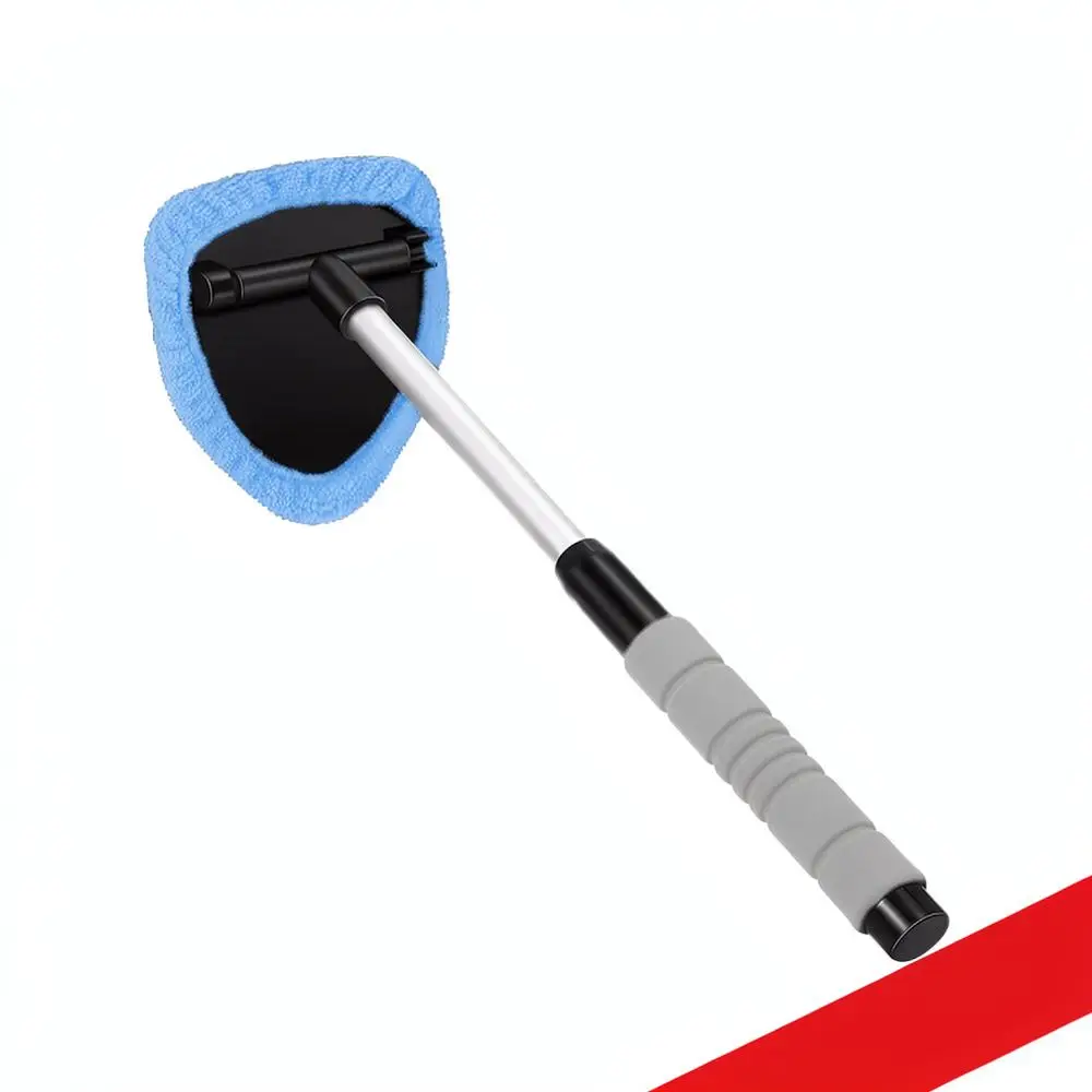 Car Window Cleaning Brush Extendable Windshield Wiper Automotive Interior Glass Defogger Soft Sponge Handle Tool