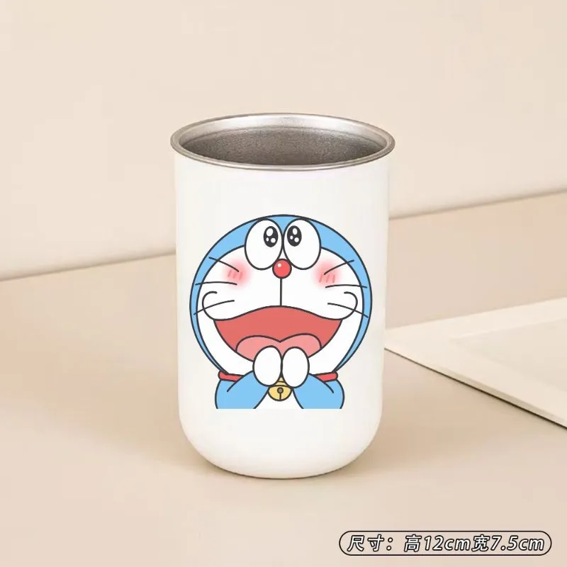 Doraemon Stainless Steel Mouthwash Cup Couple Personalized Creative Cartoon Toothbrush Cup Student Dormitory Ins Style Wash Cup