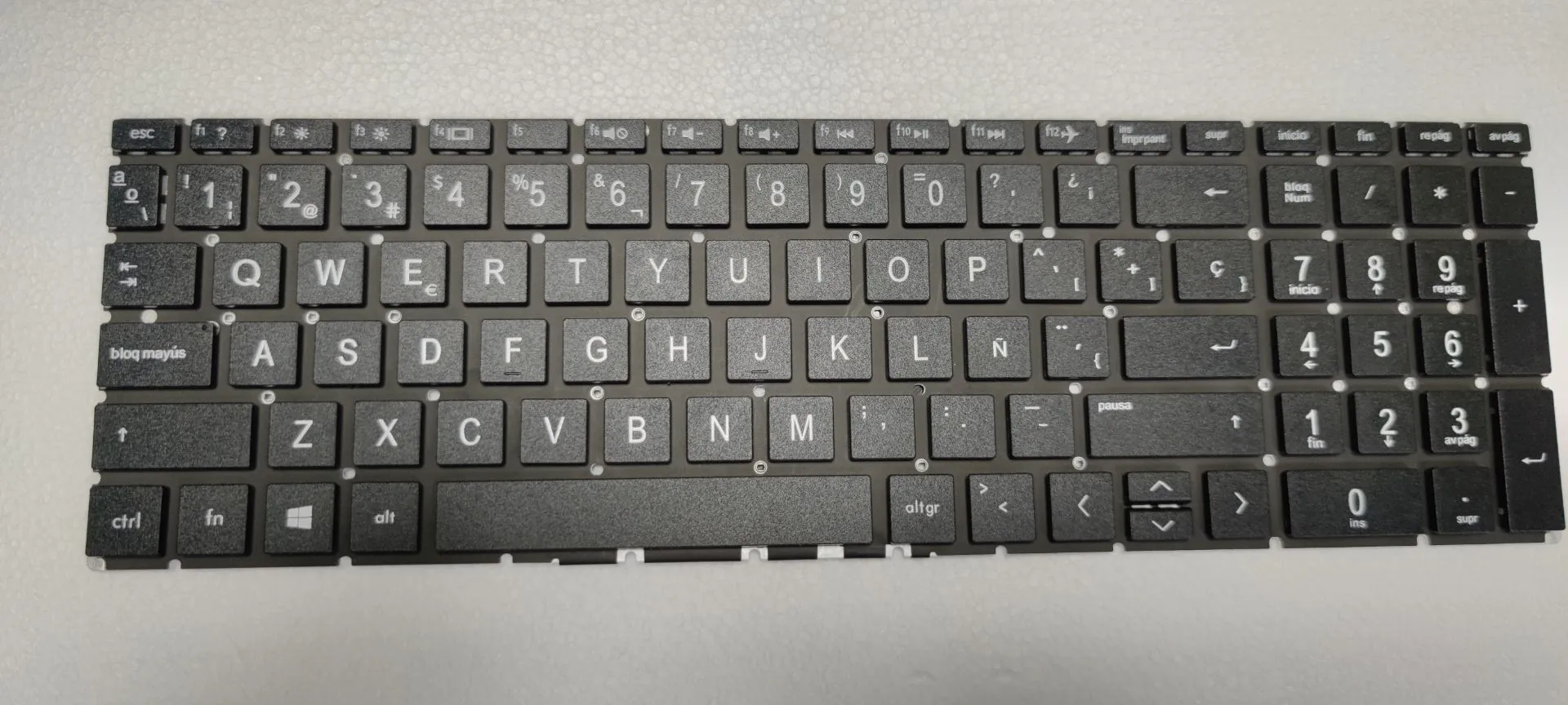 NEW For HP 15-DA 15-DB 15-CN 17-BY 250 255 G7 Spanish Keyboard black No backlit