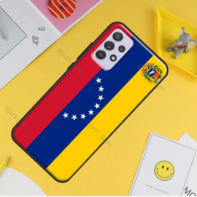 Venezuela Flag Coat Of Arms Back Cover For Samsung Galaxy A21S A02S A10S A12 A32 A42 A52 A72 A40 A50 A70 A71 A51 Case