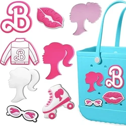 8 pezzi di ciondoli per borse Bogg, ciondoli per accessori per Clip di moda rosa adatti per borsa Bogg originali tutti i modelli, decorazioni per ragazze in gomma