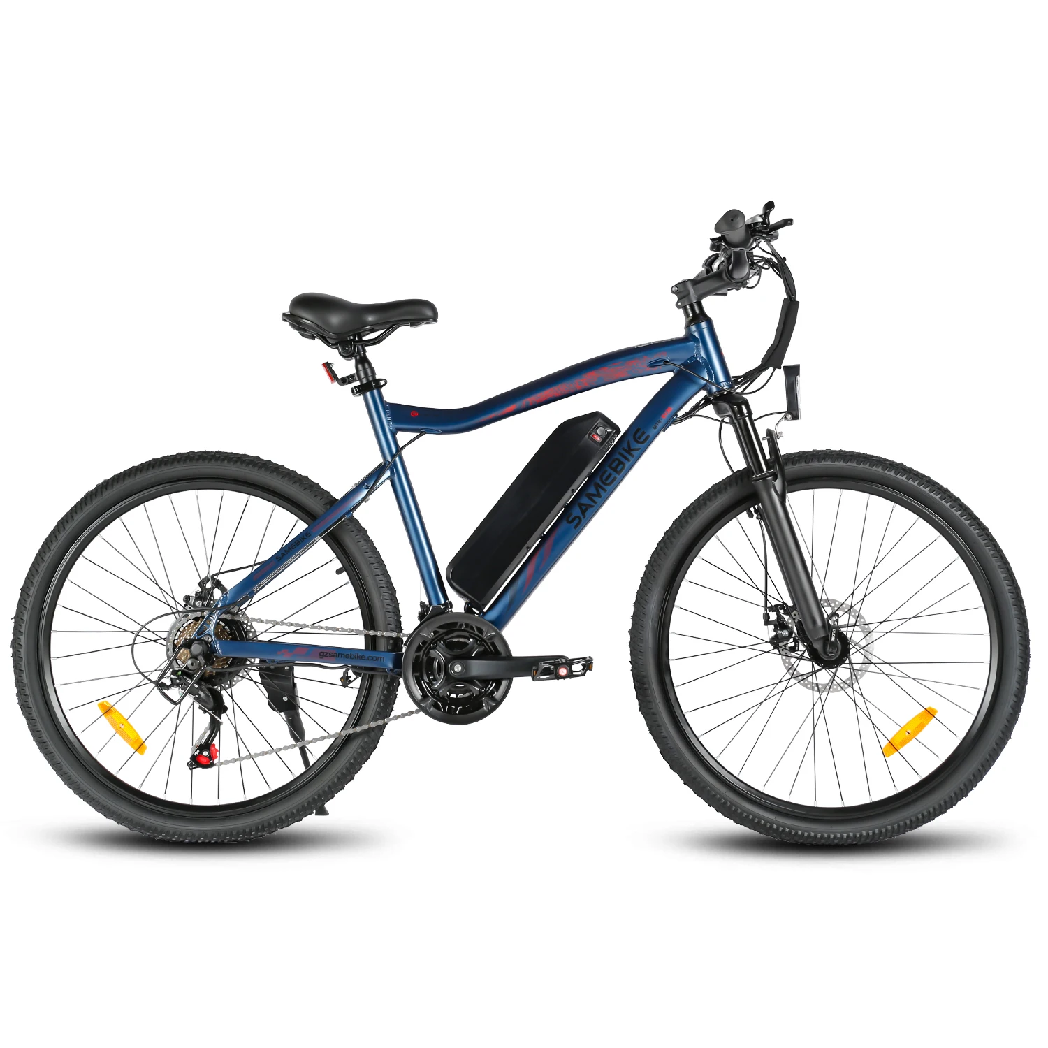Samebike SY26-II elektrische fiets 250W 36V 13Ah uitneembare batterij, 26 inch mountainbike, 25 km/h en 40-80 km bereik