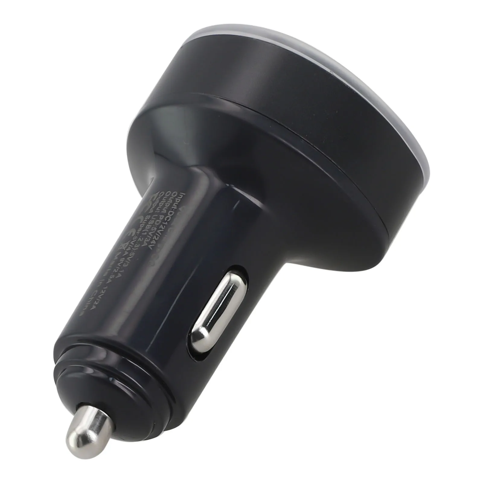 Car Charger with 5 USB Ports for 12V 24V Vehicles Featuring For QC3 0 Fast Charging and LED Battery Voltage Display