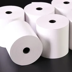 Rollo de papel térmico de 80x80mm para caja registradora, Impresión de comida para llevar, Banco de papel, número de cupón, 80x80, 6 rollos