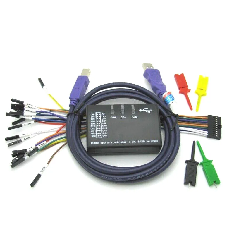 

Parts for Saleae USB saleae16 100M Logic Analyzer Support Official Version for ARM FPGA