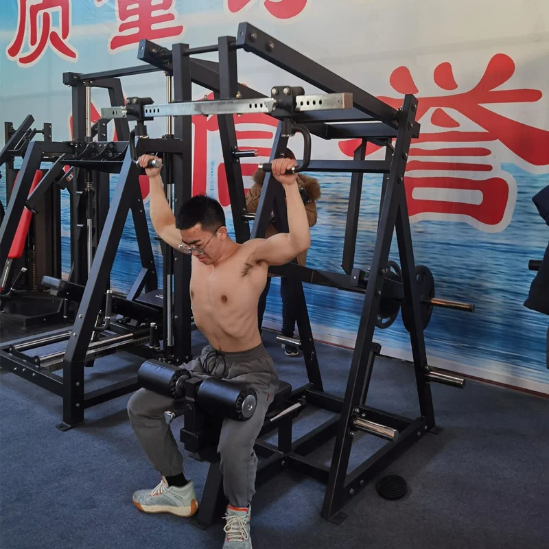 

Good Design Commercial Gym Fitness Equipment Back Exercise Plate Loaded Lat Pulldown Machine