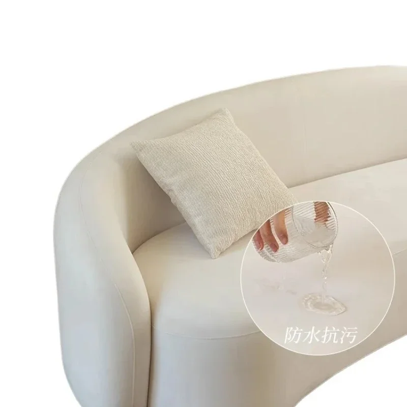 

Fabric sofa Modern simple Internet celebrity light luxury sofa three people