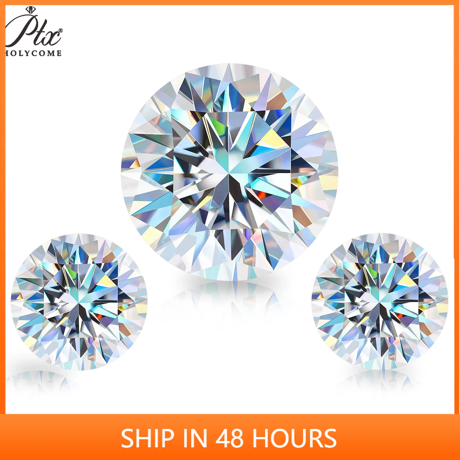 

100% Real Moissanite D Color 9.5MM 8Heart&8Arrow VVS1 GRA Certificated Excellent Cut Loose Round Lab Grown Stone Jewellery Charm