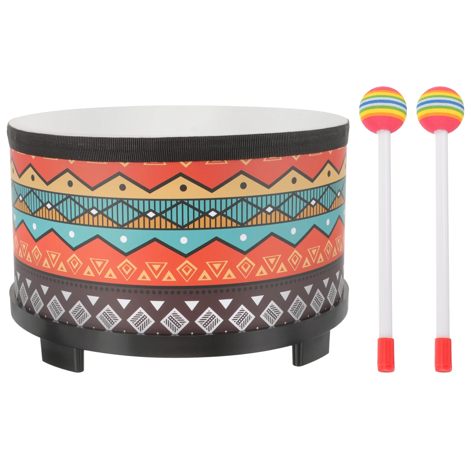 

Children Drum Percussion Instrument Orff Floor Children's Toys Musical with Stick Wooden Baby