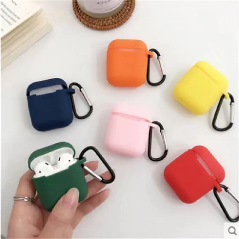 for AirPods 4 3nd generation Soft Silicone Protective Case Anti-fall Headphones Cover For Air Pods Pro 1 2rd Gen Cover With hook