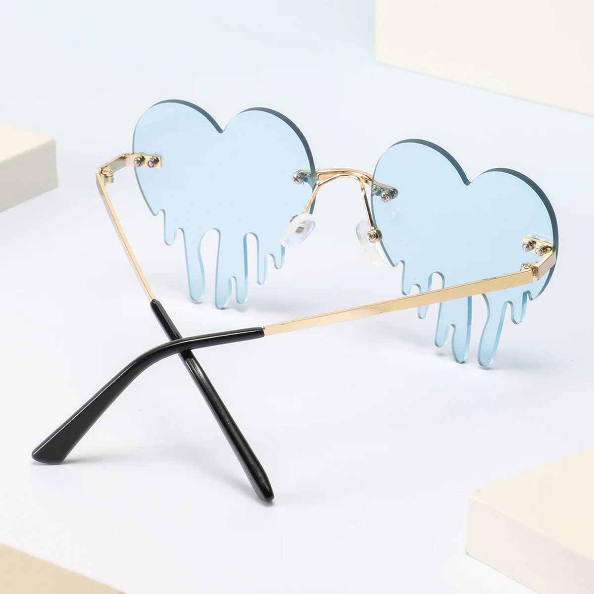 1 Pair of Women's Frameless He - Women Fashion Photoshoot 评论和价格