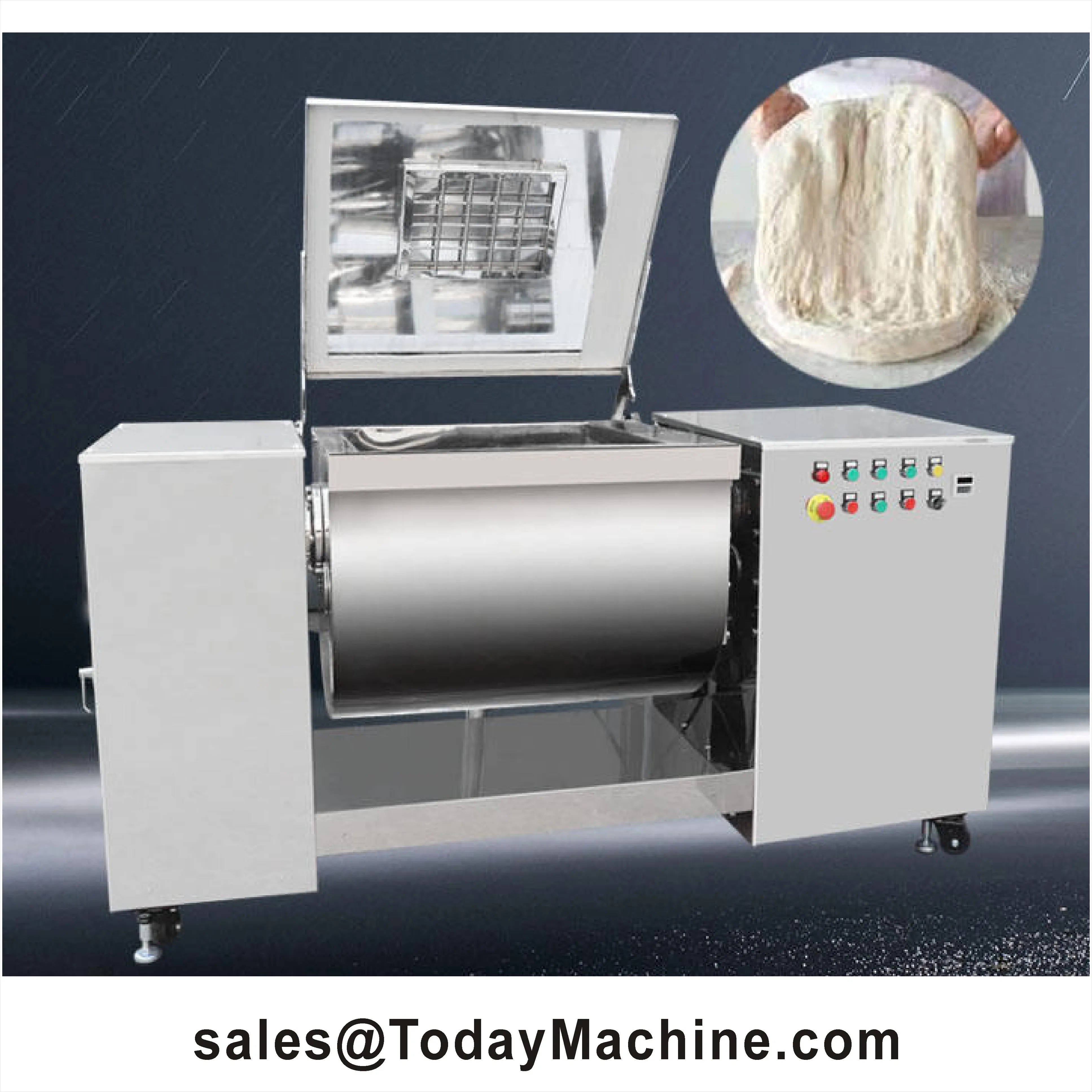 

Large Horizontal Powder Mixer 500kg Capacity Motor Driven Plastics Processing Electronic Control Ribbon Blender