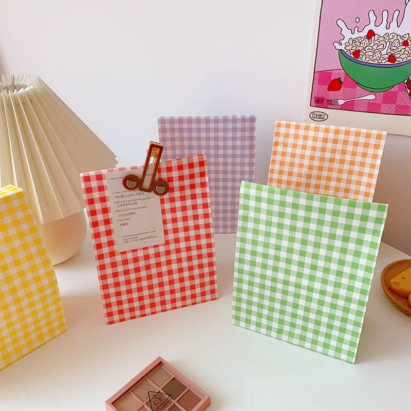 Candy Paper Bag Food Wrapping Paper Bag Gift Bag Plaid Vertical Paper Bag Birthday Party Wedding Decoration Paper Craft Bag