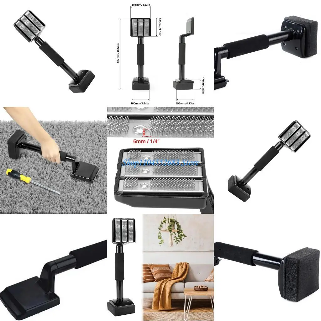 

Y6GD 16 5/8 Carpet Positioning Device Fixed Size Foam Handle Not Slip For Thin Carpets