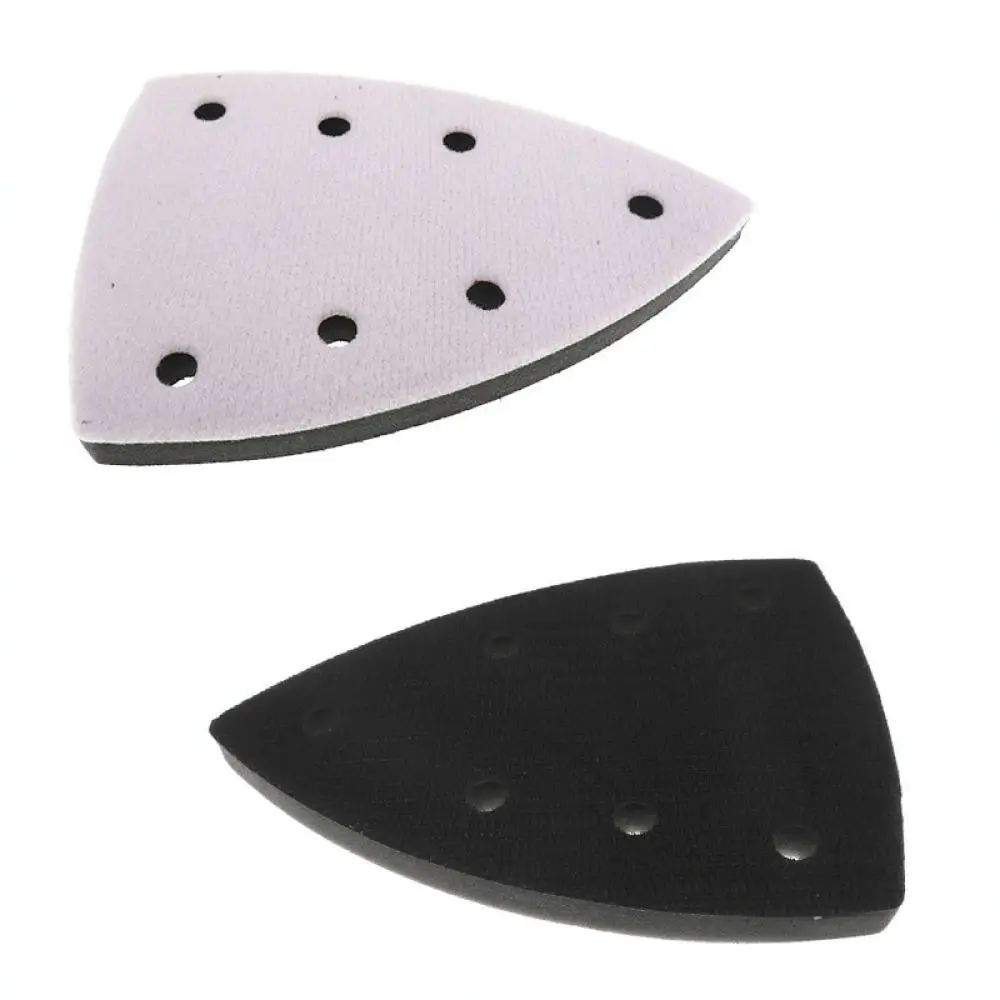 150mm Soft Sponge Interface Pad Triangular 7 Holes Sanding Buffer For Sander Polisher Grinder Woodworking Furniture Repair