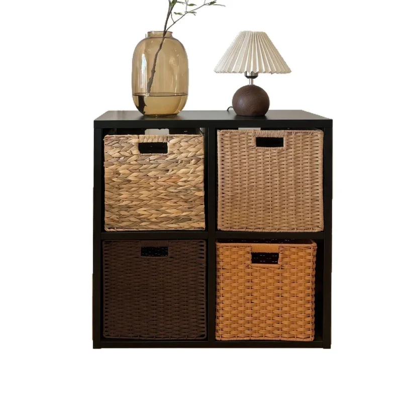 

TV bookcase Free combination cabinet Wrought iron cabinet Children's bookshelf Steel bookcase Floor cabinet