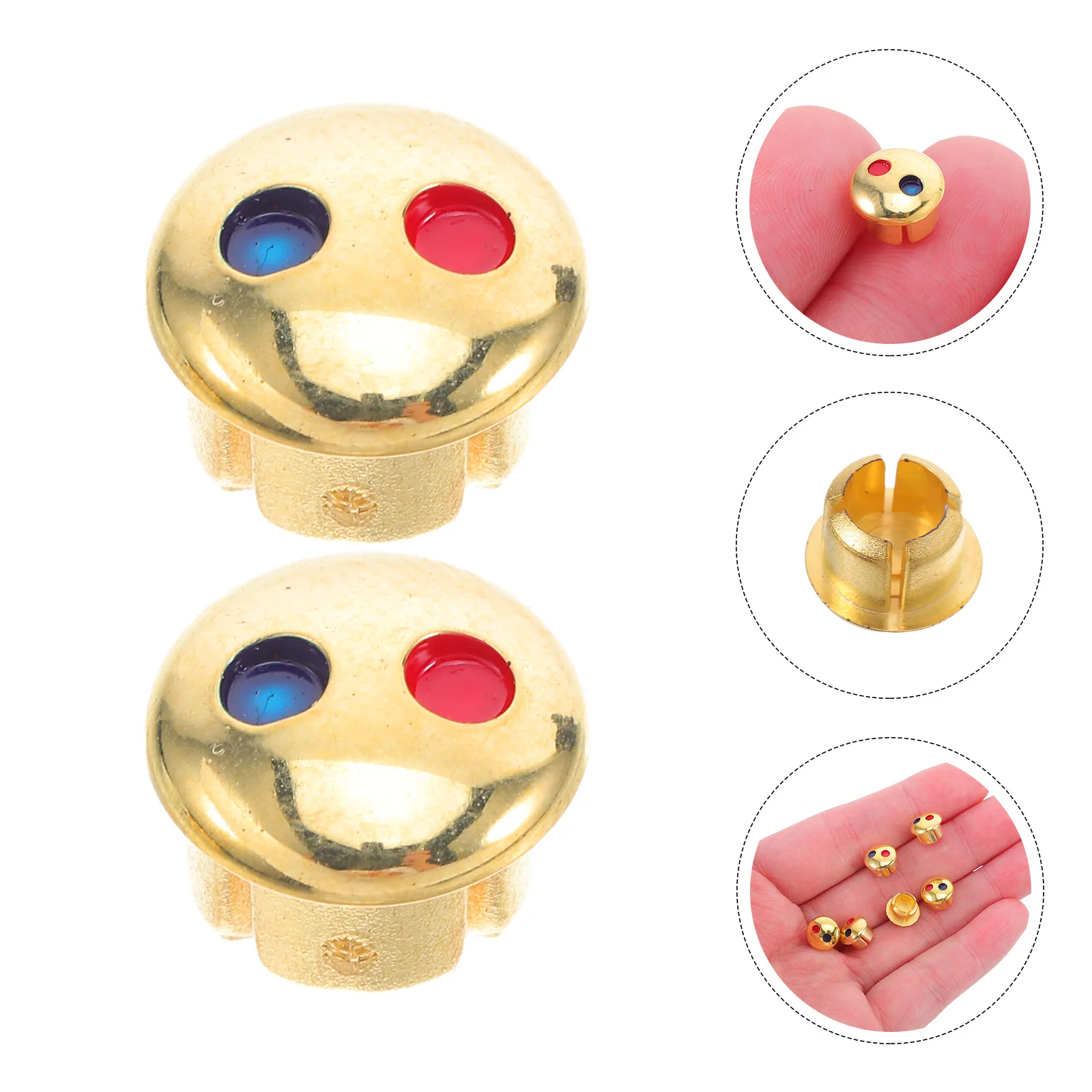

30pcs Handle Cold Hot Sign 0.8Cm Red Blue Mark Water Temperature Indicators Index Buttons Sink Tap Hole Cover Kitchen Faucet