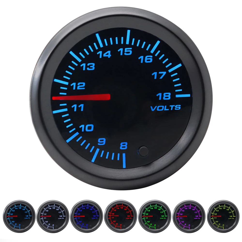 2,52mm LED Getönte 7-Farben-Serie: Boost/Wassertemperatur/Öltemperatur/Öldruck/Voltmeter/Luft-Kraftstoff-Verhältnis/EGT/Drehzahlmesser für Fahrzeuge – Detail 26