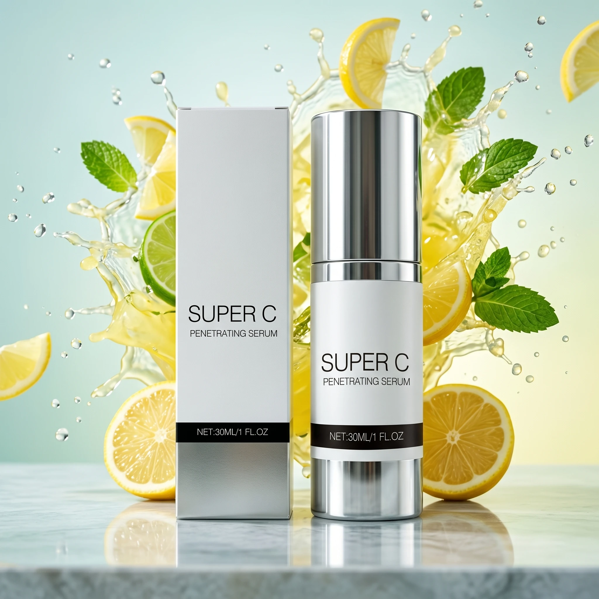 Vitamin C Facial Essence Firming Shrink Facial Pores Fade Dark Spots Repair Skin Anti Aging Super Vitamin Essence Face Skin Care