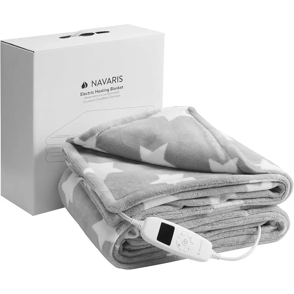 Heated Throw Blanket Electric Custom Heat 10 Modes Intelligent Timer Overheat Protection Machine Washable Fleece Warm Comfort