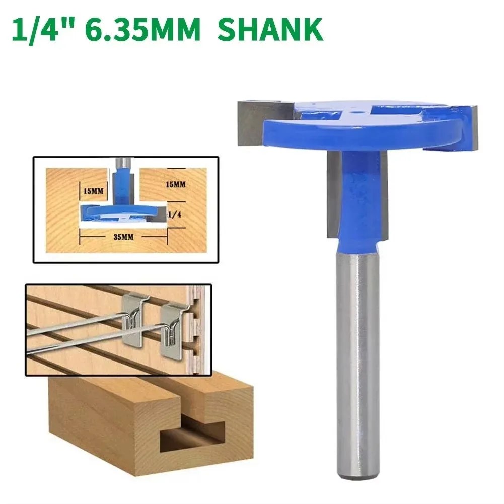 

1PC 1/4" 6.35MM Shank Milling Cutter Wood Carving T-Slot Milling Cutter Router Bit Woodworking Milling Cutter For Wood Tools