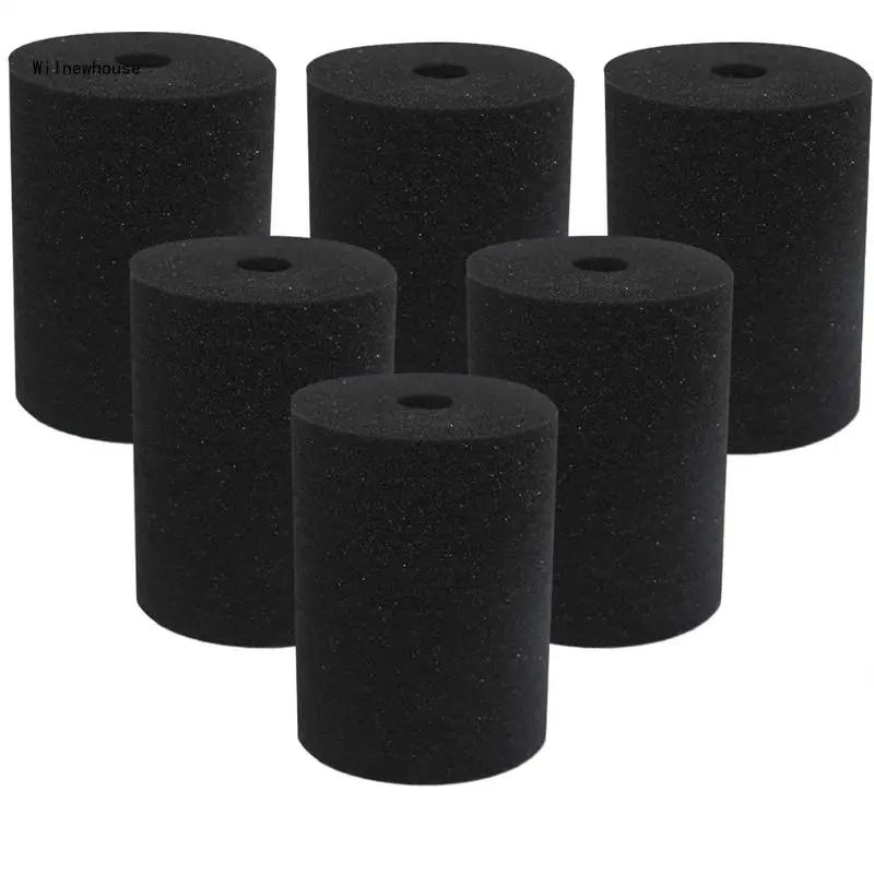 

6 Piece Black Cup Turner Foam Flexible Tumbler Sponge Inserts for 10oz-40oz Tumbler Crafting Work with 3/4 Inch PVC Dropship