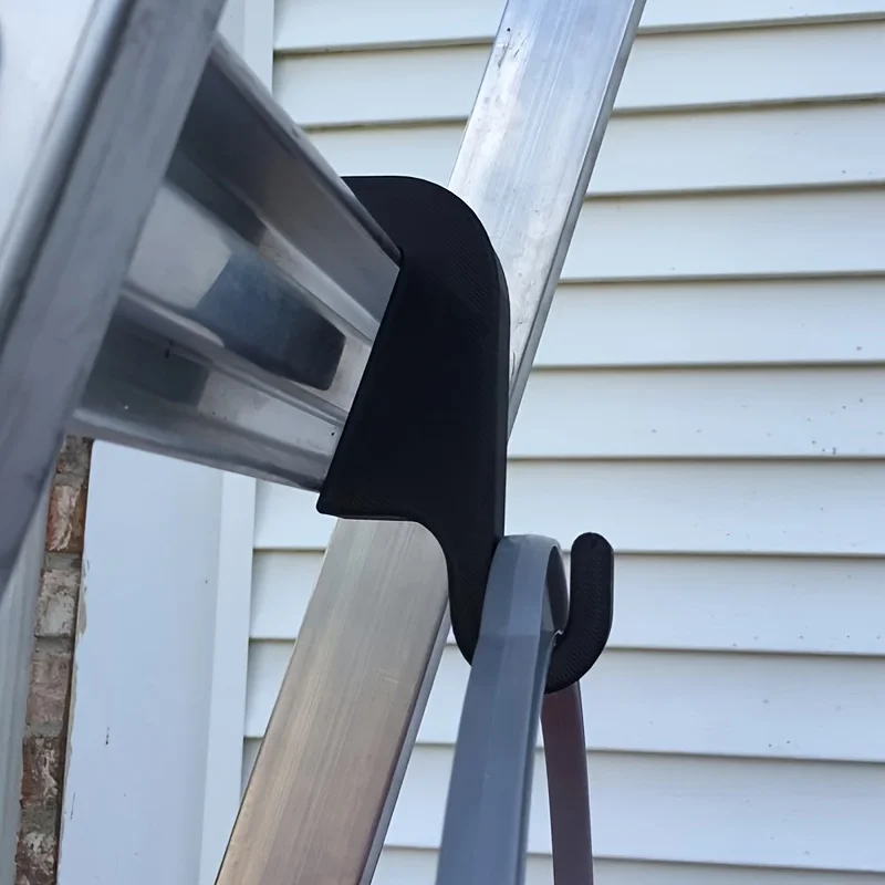 Practical Household & Industrial Utility Hooks, attachable on ladders to ease exterior cleaning and suit various workbench uses