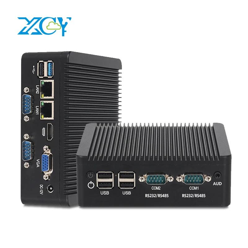 팬리스 산업용 미니 PC 펜티엄 J2900 4x 직렬 포트 RS232 RS485 2x 기가비트 이더넷 미니 PCIe 와이파이 4G LTE SIM 윈도우 리눅스 썸네일 7