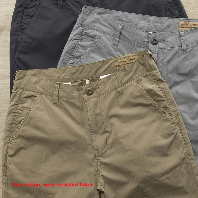 Pantaloni da lavoro antistrappo da uomo Abbigliamento da lavoro estivo Pantaloni lunghi Saldatura resistente allo sporco Protezione del lavoro sul cantiere C...