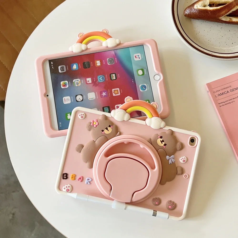 

Для iPad 9-го 10,2 7-го 8-го 10-го поколения, чехол для детей, вращающаяся подставка для Air 4 5 10,9 2022 Mini 6 5 4 Pro 9,7