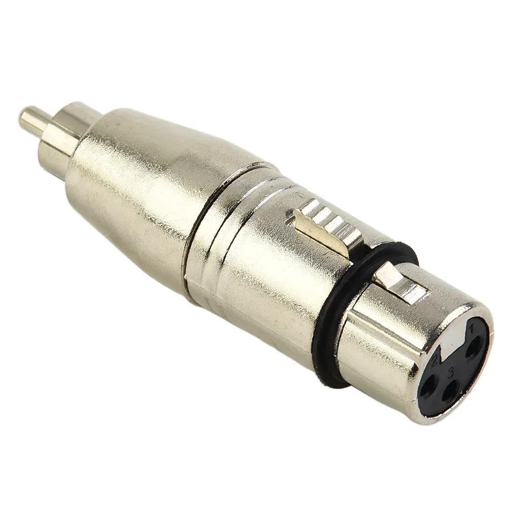 XLR fêmea para RCA fêmea macho áudio cabo adaptador, DJ microfone conector, Hi-Fi sinal de transferência para alto-falante microfone, 3 pinos