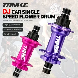 TANKE Dirt Jump Hub Single speed Locks Aluminum Alloy 32holes 120point 135*10mm,DJ MTB Bike hub Locking ring 6 claw 3 teeth BMX