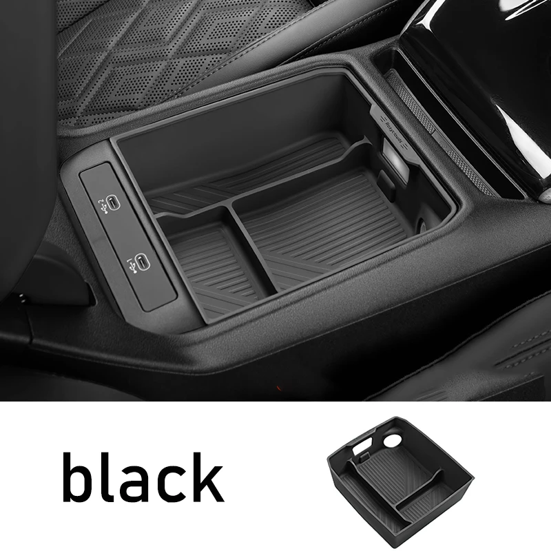 Car accessories FIT FOR Audi A5 2025-2026 red black Silicone Center Console Organizer Car Interior Upgrade