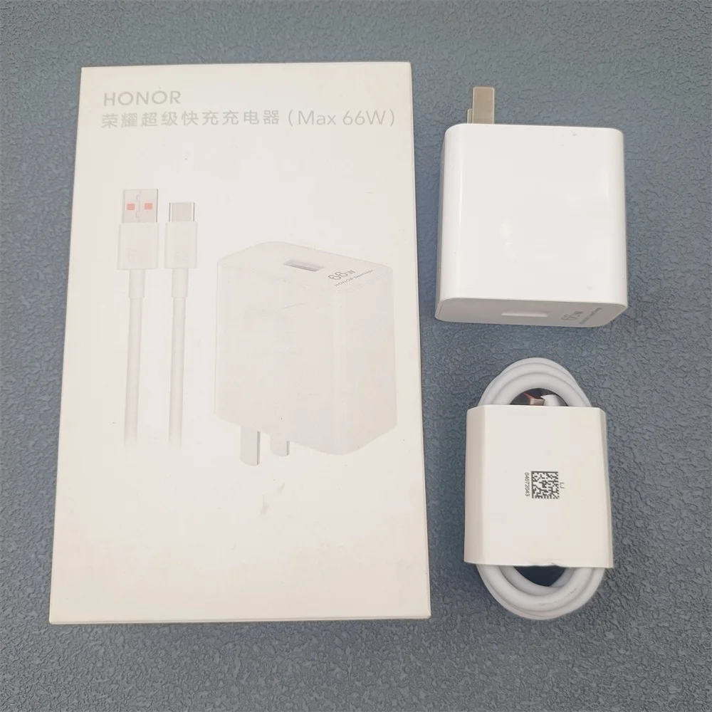 Original HONOR 66W EU US Charger Super Charge Fast Wall Adapter 6A USB Cable For Honor X9C 90 80 Pro Magic 7 Lite Vs3 V3 V2 Vs2 - náhled 2