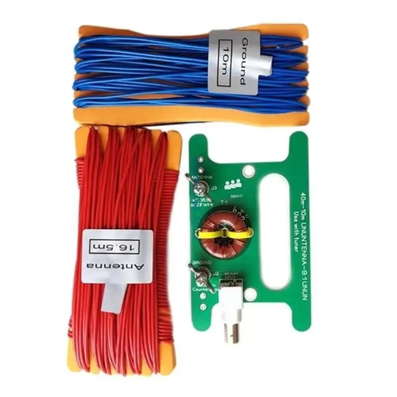 [B24B!】 SDR Interface 10W 9:1 BALUN Unbalance To Balance Board Portable For Antenna Balanced Connectors Wire Rods Card