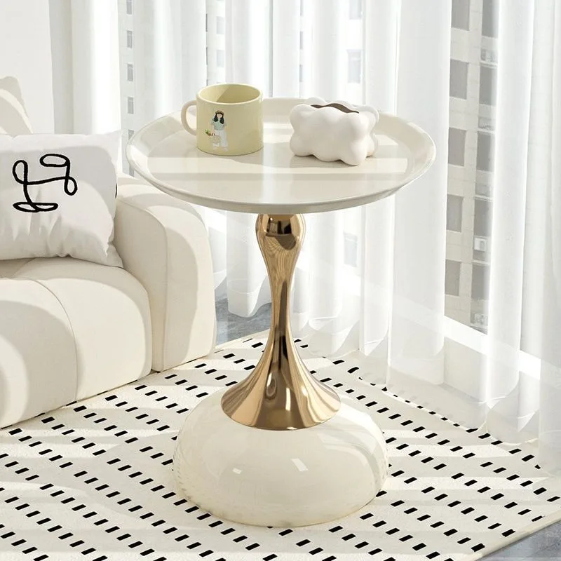 European style wrought iron round table, small unit, sofa, bedroom, bedside, small round table, home furnishings