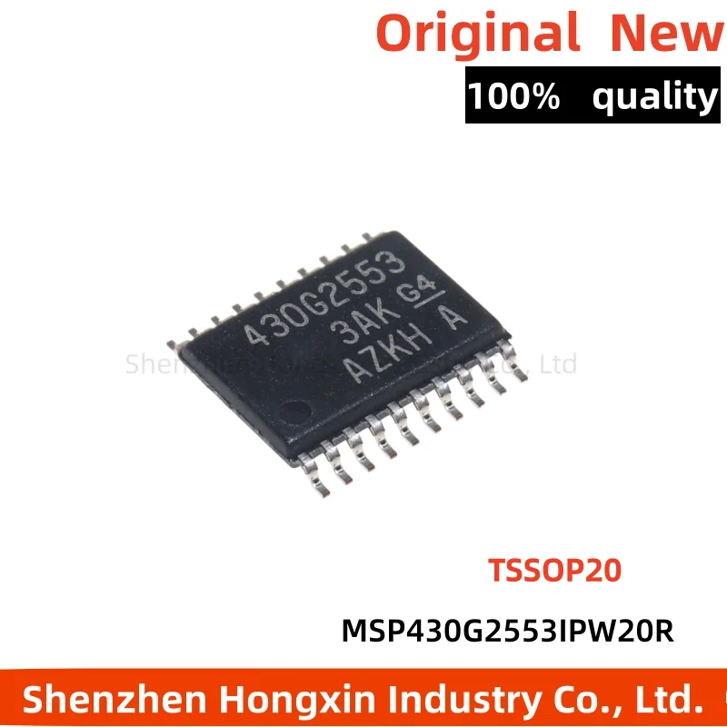 1-5 pieces of MSP430G2553IPW20R silk screened 430G2553 microcontroller chip TSSOP20