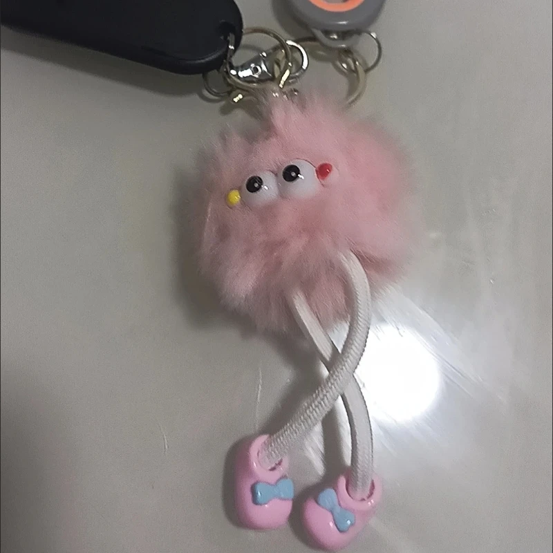 ألعاب من القطيفة لطيف قضاعة الأرنب الفراء سيقان طويلة كرات الفحم الصغيرة سلاسل المفاتيح سيارة أفخم حقائب الظهر زينة معلقة الهدايا اللعب