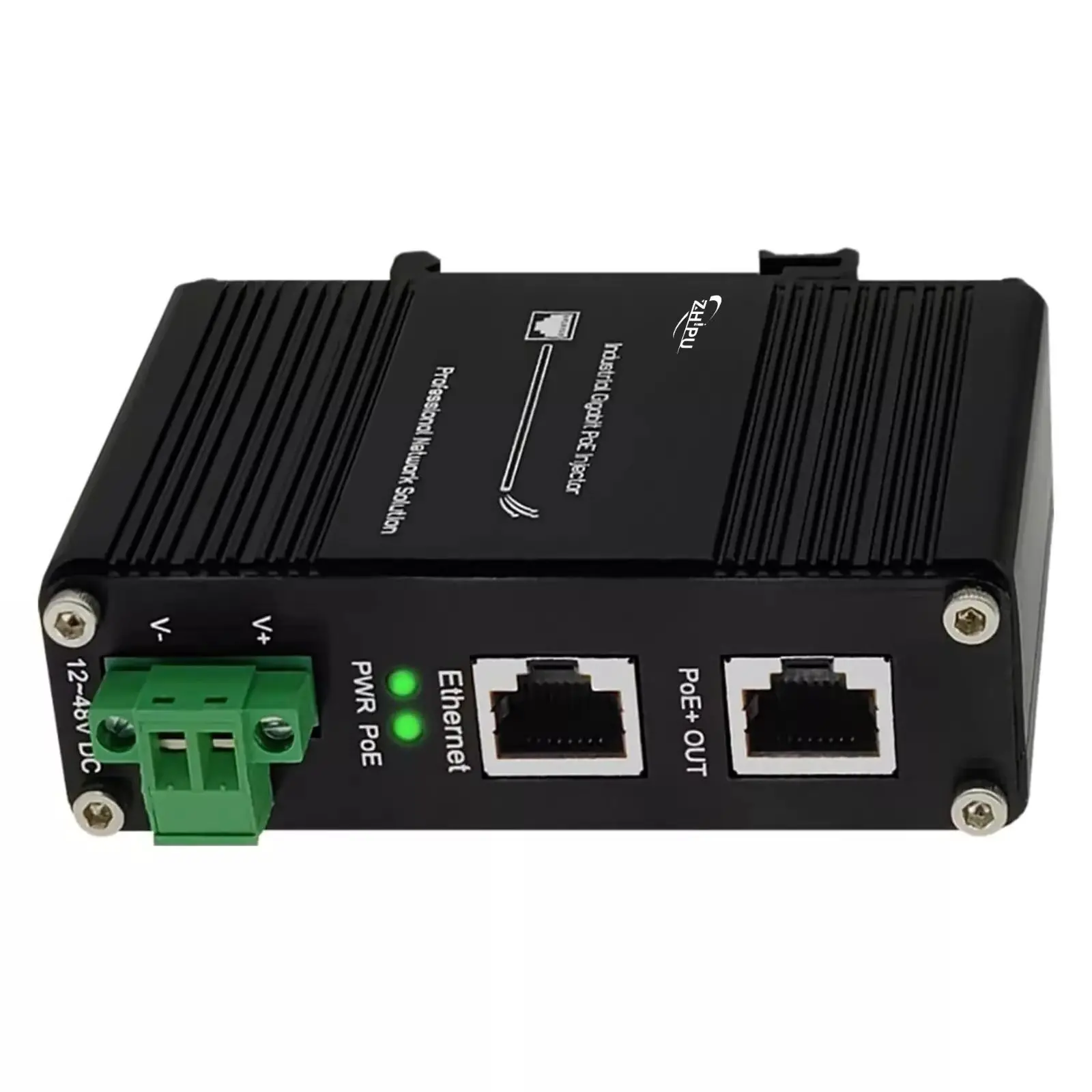 

Промышленный PoE+ инжектор 2.5/5G/10G Gigabit IEEE802.3at/bt 30W/60/95W, PoE адаптер