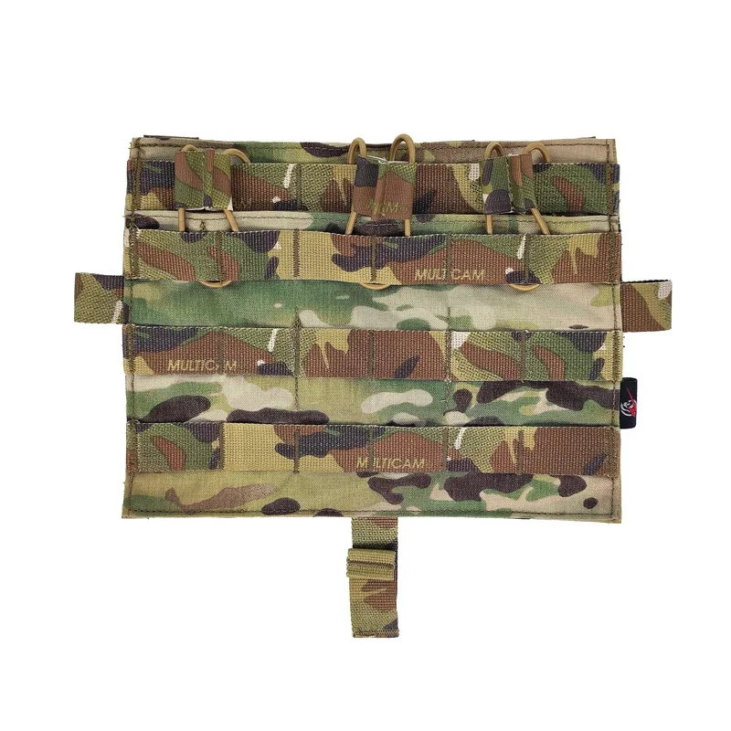 Tactical AVS Removable Flap Molle M4 Flat Triple Magazine Pouch Multicam for JPC2.0 CPC Vest Front Panel To Update