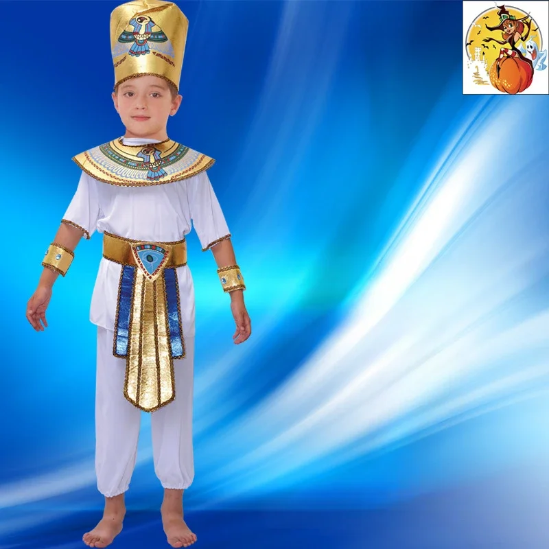 

RT01 Карнавальный костюм для косплея, национальный костюм для вечеринки, костюм египетского фараона, костюм для выступлений в кампусе, детский принц и принцы * JK2