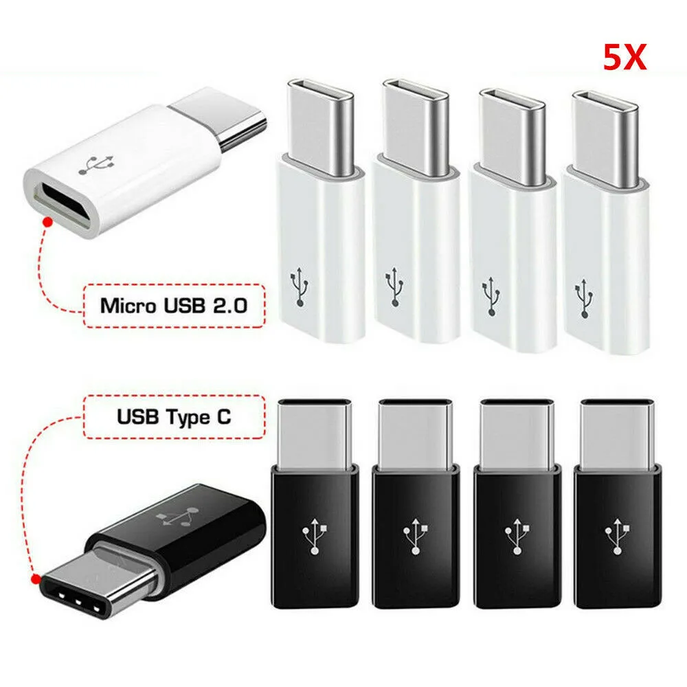 Compatible Micro USB Female To Type C Male Adapter Converter Type-C Connector Mobile Phone Accessories