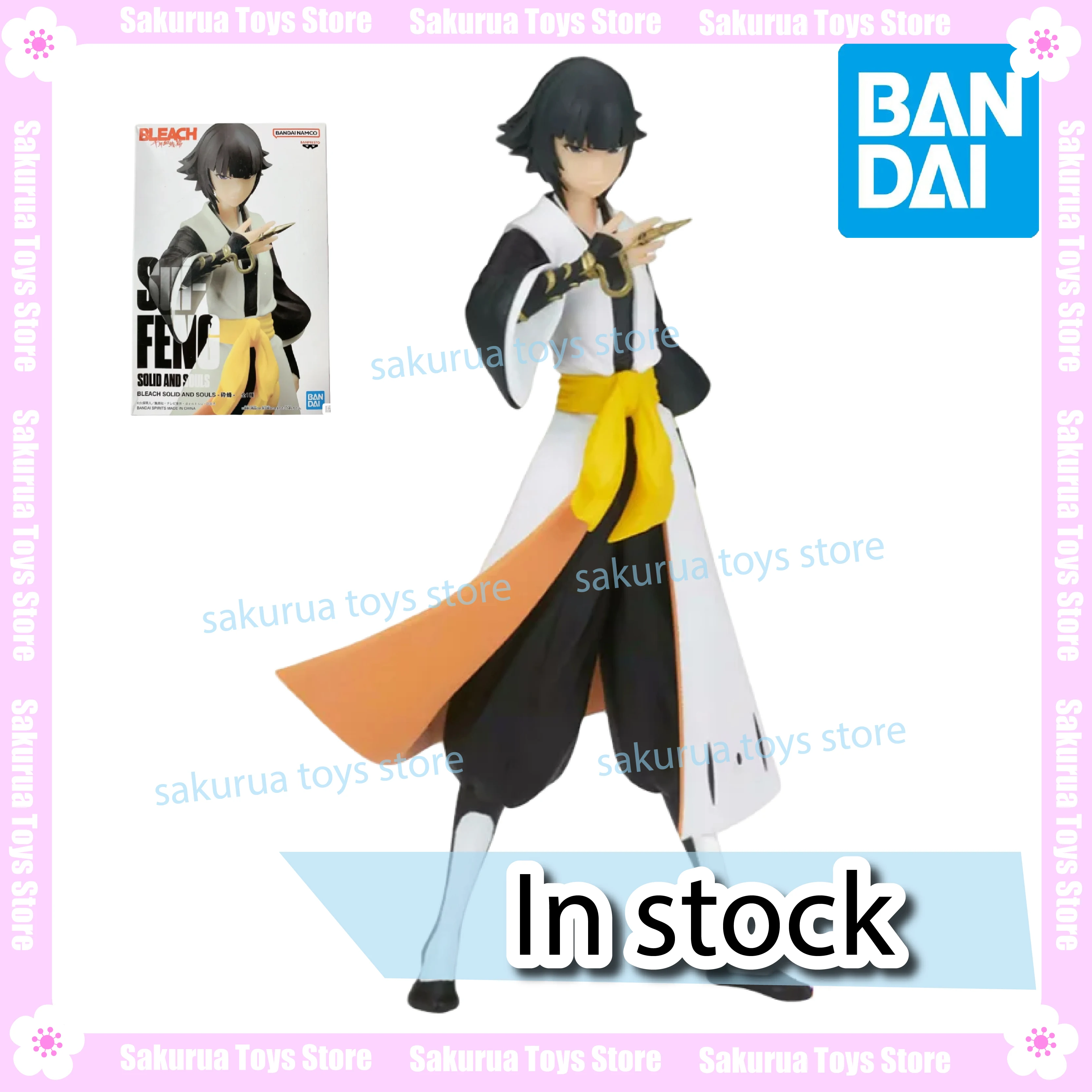 

В наличии фигурка с пейзажем Bandai, твердые и души, отбеливатель, смерть, сломанная пчела, аниме, периферийные устройства, коллекция экшн-кукол, подарки